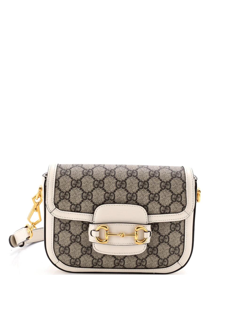 Gucci Horsebit Shoulder Bag Gg Coated #377359G25B